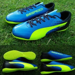 Sepatu Futsal Puma Evospeed Grade Ori Bawahan Komponen Original Biru Tokopedia