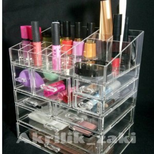 Acrylic Make Up Organizer I3 Tempat Kosmetik Akrilik Tokopedia