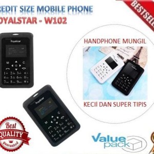 Handphone Royalstar Credit Size Mobile Phone Hp Kecil Mungil Super Tipis Ukuran Kartu Kredit Kado Souvenir Stok Terbatas Tokopedia