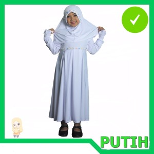 Baju Muslim Gamis Anak Putih Tokopedia