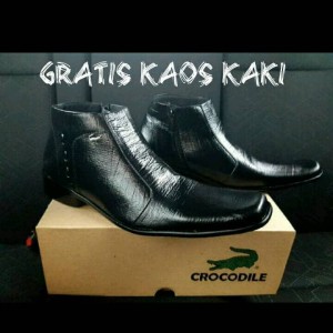 Sepatu Pantofel Kulit Crocodile Tokopedia