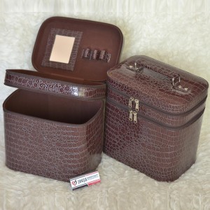 Makeup Pouch Tas Tempat Kosmetik Susun Merah Beauty Case Tokopedia