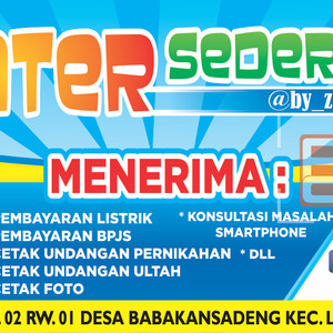 Spanduk Daftar Harga Pulsa Tokopedia