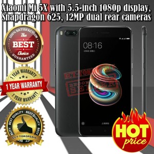 Xiaomi Mi 5x Ram 4gb Internal 32gb Black Tokopedia