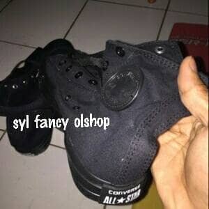 Sepatu Converse Full Black Tokopedia