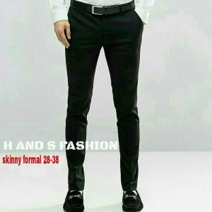 Celana Bahan Kantor Formal Model Slim Fit Reguler Pria Cowok Lengkap Tokopedia