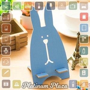 Terbaru Wooden Smartphone Holder Blue Tokopedia