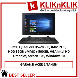 Acer Switch One Sw1 011 10c4 Gray Windows 10 Tokopedia