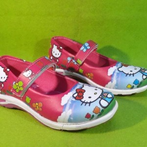 Sepatu Anak Perempuan Hello Kitty Kabocha Pink Biru Tokopedia