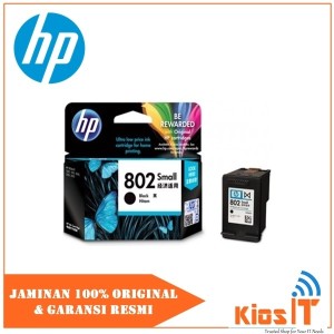 Tinta Hp 802 Black Small Tokopedia