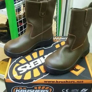 Sepatu Safety Krushers Texas Coklat Tokopedia