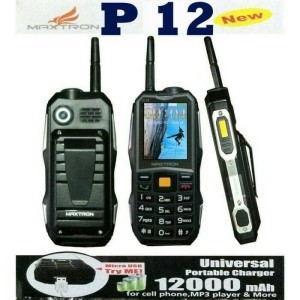 Hp Outdoor Maxtron P12 C15 Bisa Power Bank Senter Terang Speaker Klip Tokopedia