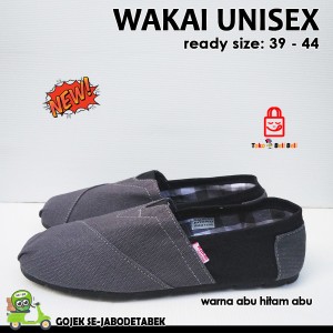 Sepatu Wakai Hitam Abu Tokopedia