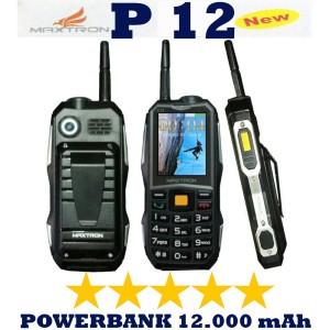Hp Outdoor Maxtron P12 C15 Bisa Power Bank Senter Terang Speaker Klip Tokopedia