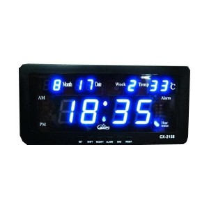 Jam Digital Dinding Dan Meja Cx 2158 Biru Tokopedia