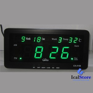Jam Digital Dinding Dan Meja Cx 2158 Biru Tokopedia
