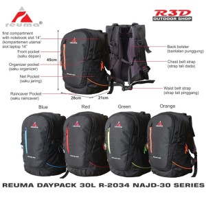 Ransel Daypack Laptop 30l Reuma Adventure Oasis R 2021 Tokopedia