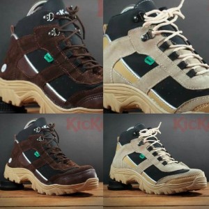 Sepatu Safety Ujung Besi Kickers Boots Kulit Tokopedia