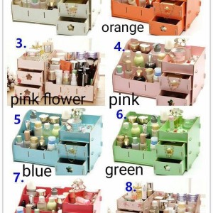Rak Kosmetik Besar Bahan Kayu Tokopedia