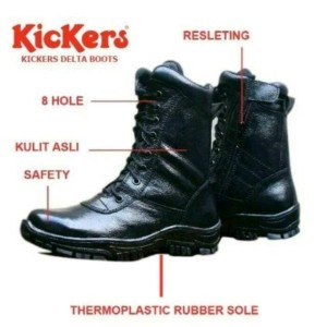 Kickers Boots Safety Ujung Besi Kulit Tracking Kerja Lapangan Tokopedia