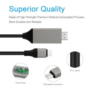 Usb C To Hdmi Cable High Resolution 4k Support Smartphone Tablet Laptop Tokopedia