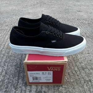 Sepatu Vans Authentic Mono Black Tokopedia