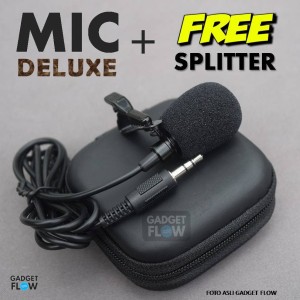 Microphone Mic Clip On Mic 3 5mm For Smartphone Pc Tokopedia