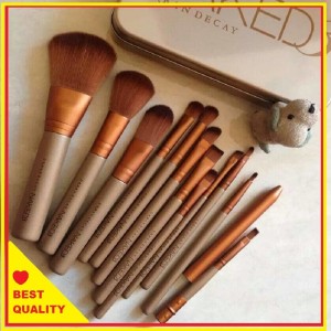 Brush Make Up Kosmetik 12 Set Bonus Sarung Leopard Tokopedia