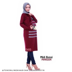 Midi Dress Hamil Unik Baby Peeking 2 Momoty Tokopedia