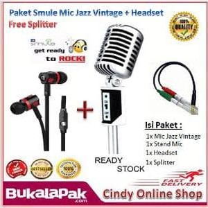 Paket Mic Smule Professional Condenser Studio Microphone Smartphone Smule Recording Tokopedia