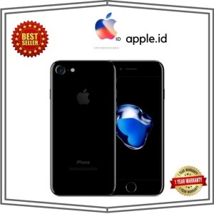 Iphone 7 Jet Black 128gb Second Fullset Ex International Tokopedia