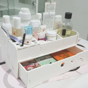 Desktop Storage Rak Kosmetik Makeup Tempat Perlengkapan Make Up Tokopedia