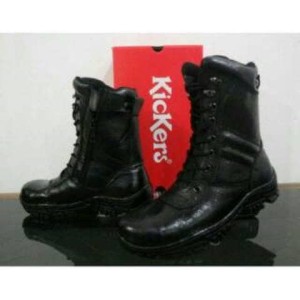 Sepatu Pdl Tinggi Pdl Tni Polri Full Kulit Ujung Besi Spatu Kerja Lapangan Tokopedia