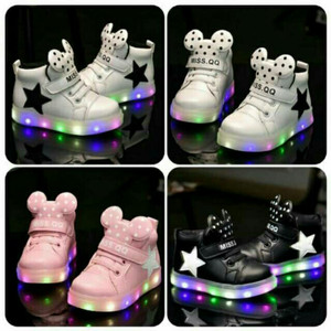 Sepatu Anak Lampu Led Sz 21 25 Sepatu Sekolah Anak Cewek Cowok Sepatu Anak Perempuan Fila Nyala Tokopedia
