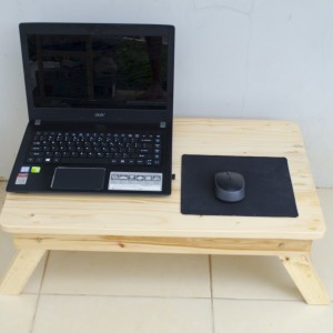 Meja Laptop Lipat Kokoh Kayu Jati Belanda Untuk Lesehan 55x35cm Tokopedia