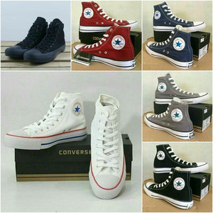 Sepatu Converse All Star High Navy Biru Dongker Grade Ori Termurah Tokopedia