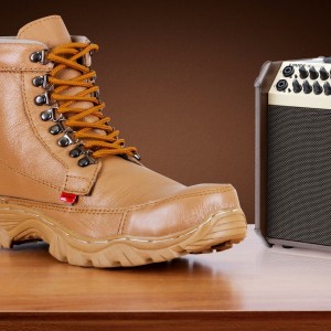 Kickers Boots Safety Ujung Besi Kulit Hitam Sepatu Tracking Adventure Kerja Motor Retsleting Tali Tokopedia