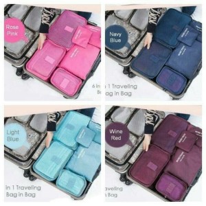 New Korean Travel Bag Organizer Tas Kosmetik Praktis Dan Berkualitas Tokopedia