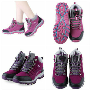 Sepatu Gunung Wanita Sepatu Hiking Wanita Snta Outdoor 605 Brown Gratis Tali Tokopedia