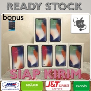 Promo Iphone X 256gb Gray Silver Bnib Bonus Tempered Glass Dan Soft Case Garansi Apple 1 Tahun Tokopedia