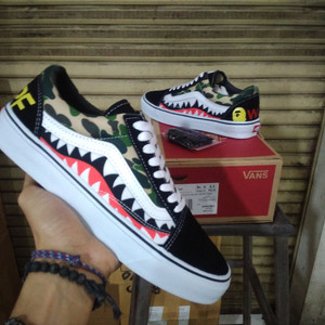 Sepatu Vans Bape Army Tokopedia
