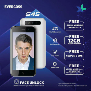 Evercoss S45 1gb 8gb 4g Lte Handphone Android Smartphone Murah Tokopedia