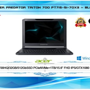 Acer Triton 700 I7 7700hq 32gb 1tb Ssd Gtx1080 8gb W10 15 6 120hz Tokopedia