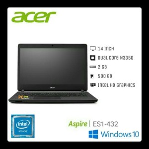 Promo Laptop Acer Es1 432 N3350 Ram 2gb Hdd 500gb Layar 14inch Dvdrw Windos Original Gransi Resmi Acer Laptop Harga Pelajar Warna It Jos Tokopedia
