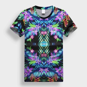Baju Kaos Full Print Tropical Tokopedia