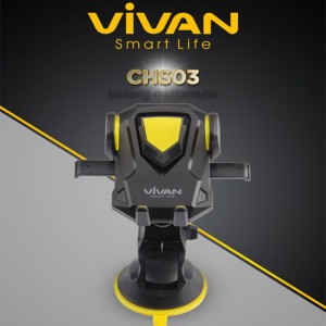 Car Holder Mobil Vivan Chs03 Telescopic Bracket Stand Handphone Hp Gps Tokopedia