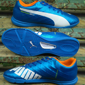 Sepatu Futsal Puma Evospeed Grade Ori Bawahan Komponen Original Biru Tokopedia