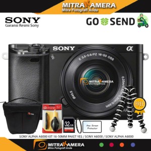 Sony Alpha A6000 Kit 16 50mm 24 3 Megapixel Free Sdhc 16gb Tokopedia