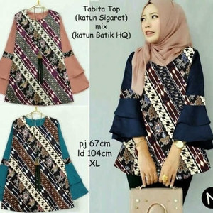 Baju Hijab Atasan Batik Batik Hijab Tokopedia