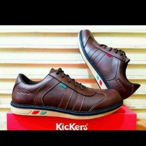 Sepatu Pria Kickers Shaka Coklat Tokopedia